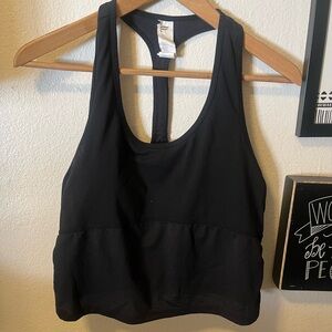 X-large Fabletics Black Racerback Sports Tank